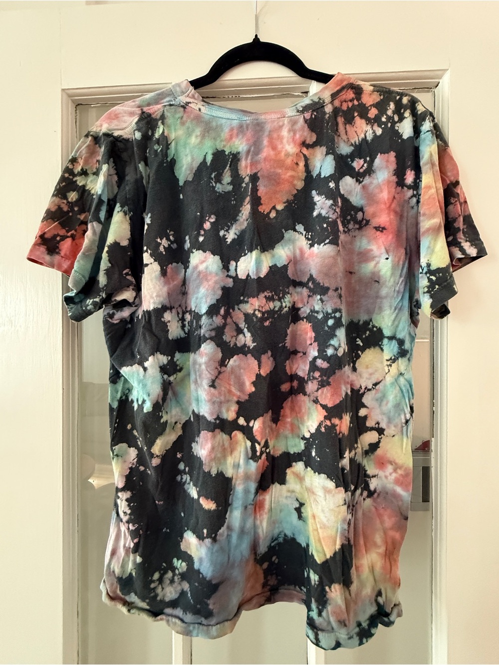 Big Bud Press Black Colorful Tie Dye Magic Waters Short Sleeve T-Shirt Tee - Picture 6 of 6